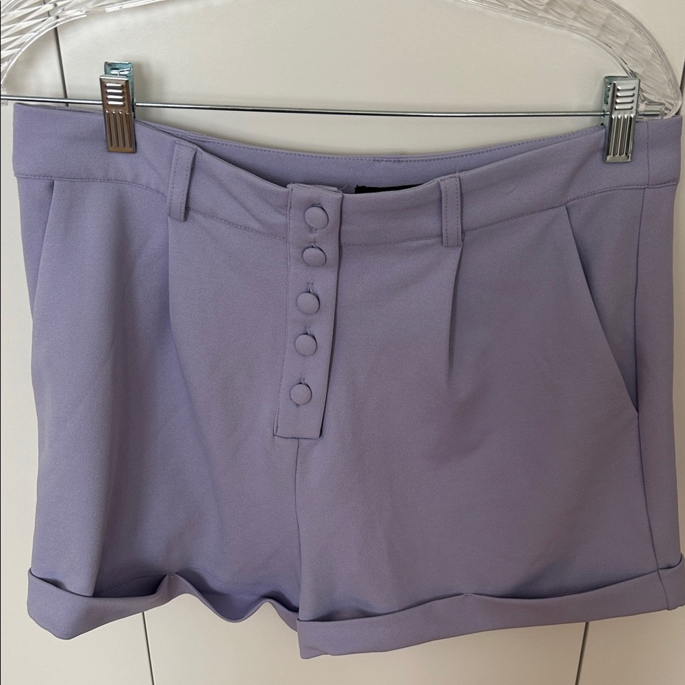 Forever 21 tailored light purple lilac lavender shorts (part of a set)